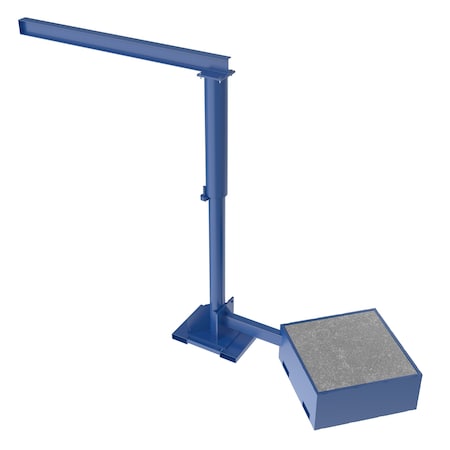 Vestil Portable Offset Jib Crane, 8ft, 250 lb. JIB-CBX-25-8-10-BC
